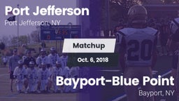 Matchup: Port Jefferson High vs. Bayport-Blue Point  2018