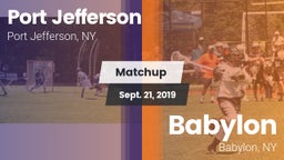 Matchup: Port Jefferson High vs. Babylon  2019