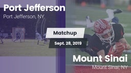 Matchup: Port Jefferson High vs. Mount Sinai  2019