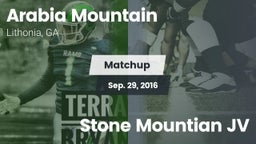 Matchup: Arabia Mountain vs. Stone Mountian JV 2016