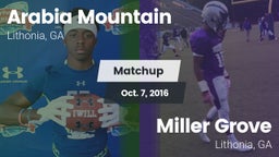 Matchup: Arabia Mountain vs. Miller Grove  2016