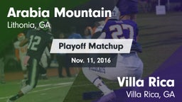 Matchup: Arabia Mountain vs. Villa Rica  2016