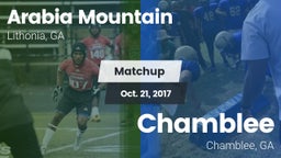 Matchup: Arabia Mountain vs. Chamblee  2017