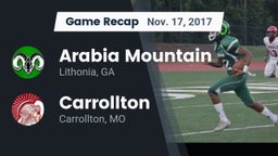 Recap: Arabia Mountain  vs. Carrollton  2017