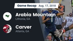 Recap: Arabia Mountain  vs. Carver  2018