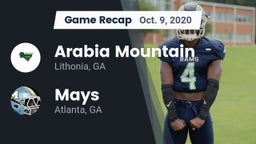 Recap: Arabia Mountain  vs. Mays  2020
