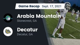 Recap: Arabia Mountain  vs. Decatur  2021