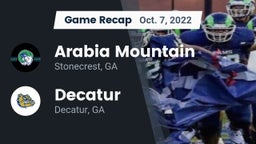 Recap: Arabia Mountain  vs. Decatur  2022