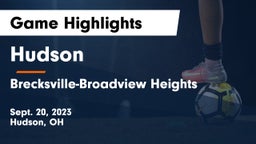 Hudson  vs Brecksville-Broadview Heights  Game Highlights - Sept. 20, 2023