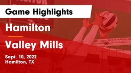 Hamilton  vs Valley Mills  Game Highlights - Sept. 10, 2022