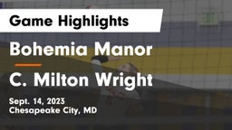 Bohemia Manor  vs C. Milton Wright  Game Highlights - Sept. 14, 2023