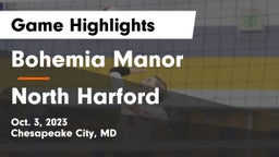 Bohemia Manor  vs North Harford  Game Highlights - Oct. 3, 2023