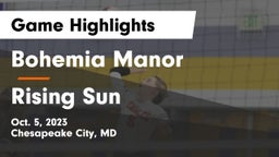 Bohemia Manor  vs Rising Sun  Game Highlights - Oct. 5, 2023