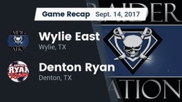 Recap: Wylie East  vs. Denton Ryan  2017