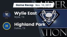 Recap: Wylie East  vs. Highland Park  2017