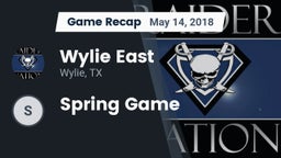Recap: Wylie East  vs. Spring Game 2018