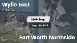 Matchup: Wylie East High vs. Fort Worth Northside  2018