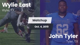 Matchup: Wylie East High vs. John Tyler  2019