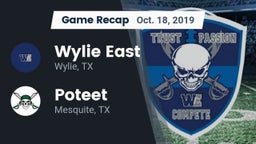 Recap: Wylie East  vs. Poteet  2019