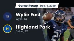 Recap: Wylie East  vs. Highland Park  2020
