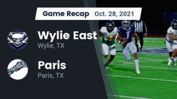 Recap: Wylie East  vs. Paris  2021