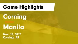 Corning  vs Manila  Game Highlights - Nov. 10, 2017