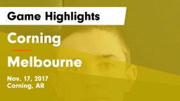 Corning  vs Melbourne  Game Highlights - Nov. 17, 2017