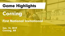 Corning  vs First National Invitational Game Highlights - Jan. 14, 2019