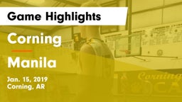 Corning  vs Manila  Game Highlights - Jan. 15, 2019