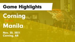 Corning  vs Manila  Game Highlights - Nov. 30, 2021