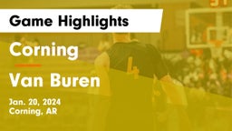Corning  vs Van Buren  Game Highlights - Jan. 20, 2024