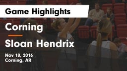Corning  vs Sloan Hendrix Game Highlights - Nov 18, 2016