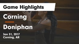 Corning  vs Doniphan Game Highlights - Jan 31, 2017