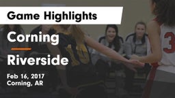 Corning  vs Riverside Game Highlights - Feb 16, 2017