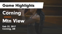 Corning  vs Mtn View Game Highlights - Feb 22, 2017