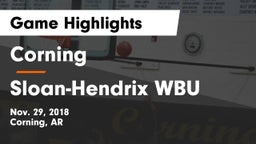 Corning  vs Sloan-Hendrix WBU Game Highlights - Nov. 29, 2018