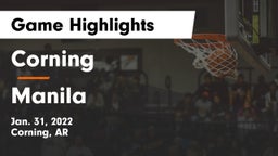 Corning  vs Manila  Game Highlights - Jan. 31, 2022