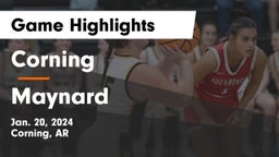 Corning  vs Maynard  Game Highlights - Jan. 20, 2024
