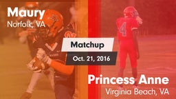 Matchup: Maury  vs. Princess Anne  2016