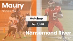 Matchup: Maury  vs. Nansemond River  2017