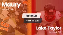 Matchup: Maury  vs. Lake Taylor  2017