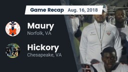 Recap: Maury  vs. Hickory  2018