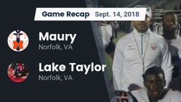 Recap: Maury  vs. Lake Taylor  2018