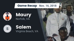 Recap: Maury  vs. Salem 2018