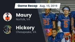 Recap: Maury  vs. Hickory  2019