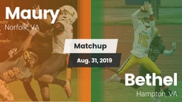 Matchup: Maury  vs. Bethel  2019