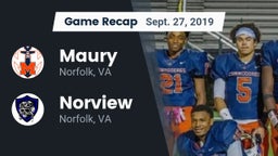 Recap: Maury  vs. Norview  2019
