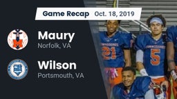 Recap: Maury  vs. Wilson  2019