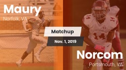 Matchup: Maury  vs. Norcom  2019