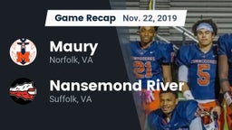Recap: Maury  vs. Nansemond River  2019